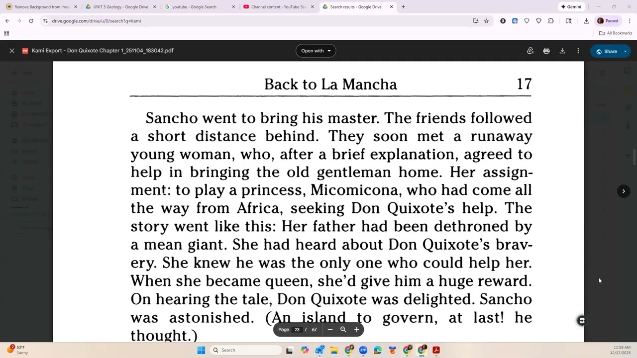 Don Quixote's Adventures  Chapter 6 Back to La Mancha 🏰