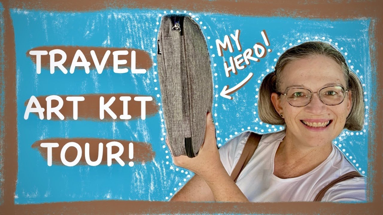 Travel Art Kit Tour: My Essential Supplies For Making Art While On The Go & Anxious! 😬✈️🎨🌈