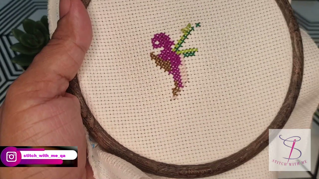 Hummingbird cross stitch for beginners #crossstitch