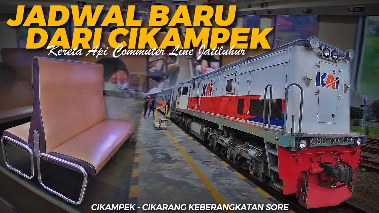 JADWAL BARU CIKAMPEK - CIKARANG KEBERANGKATAN SORE | Trip Naik Kereta Commuter Line Jatiluhur