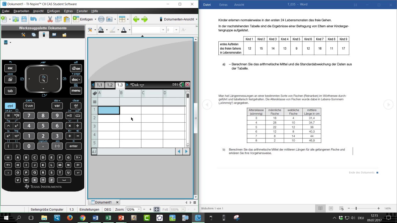 TI Nspire CX CAS - Statistik - Mathago