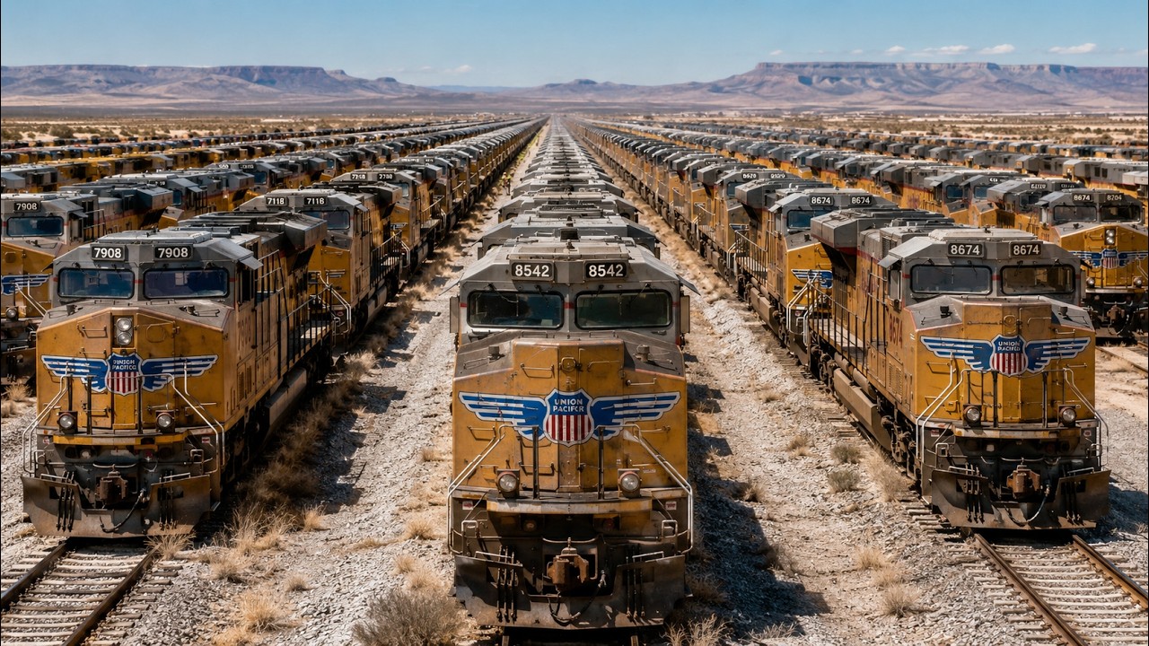 Why Union Pacific Keeps Ordering New Locomotives While 600 Sit Idle In The Arizona Desert