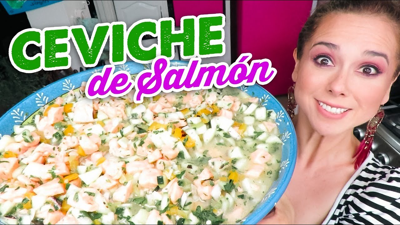 Ceviche de salmón con manzana verde /Marisolpink