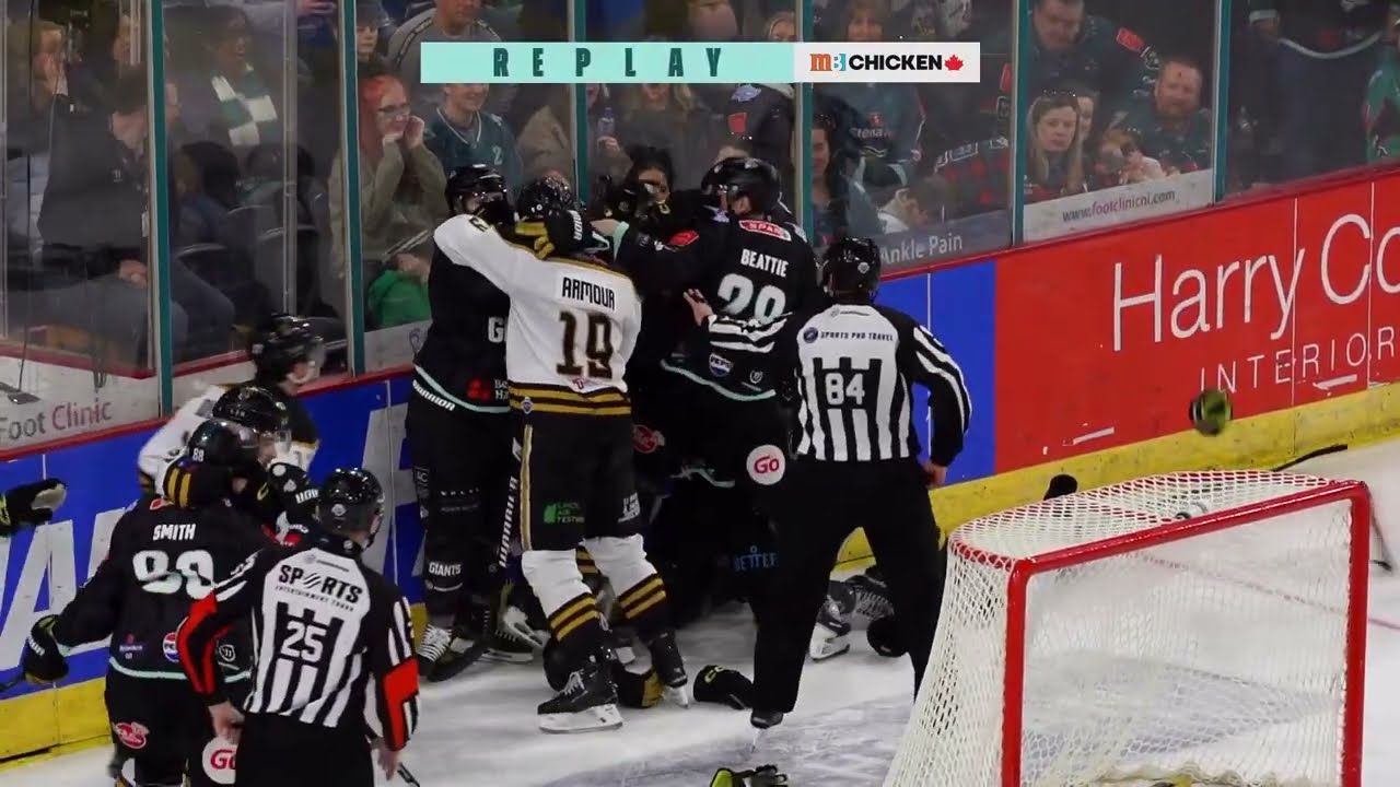 Ben Lake vs Matt Spencer EIHL fight 28-3-26