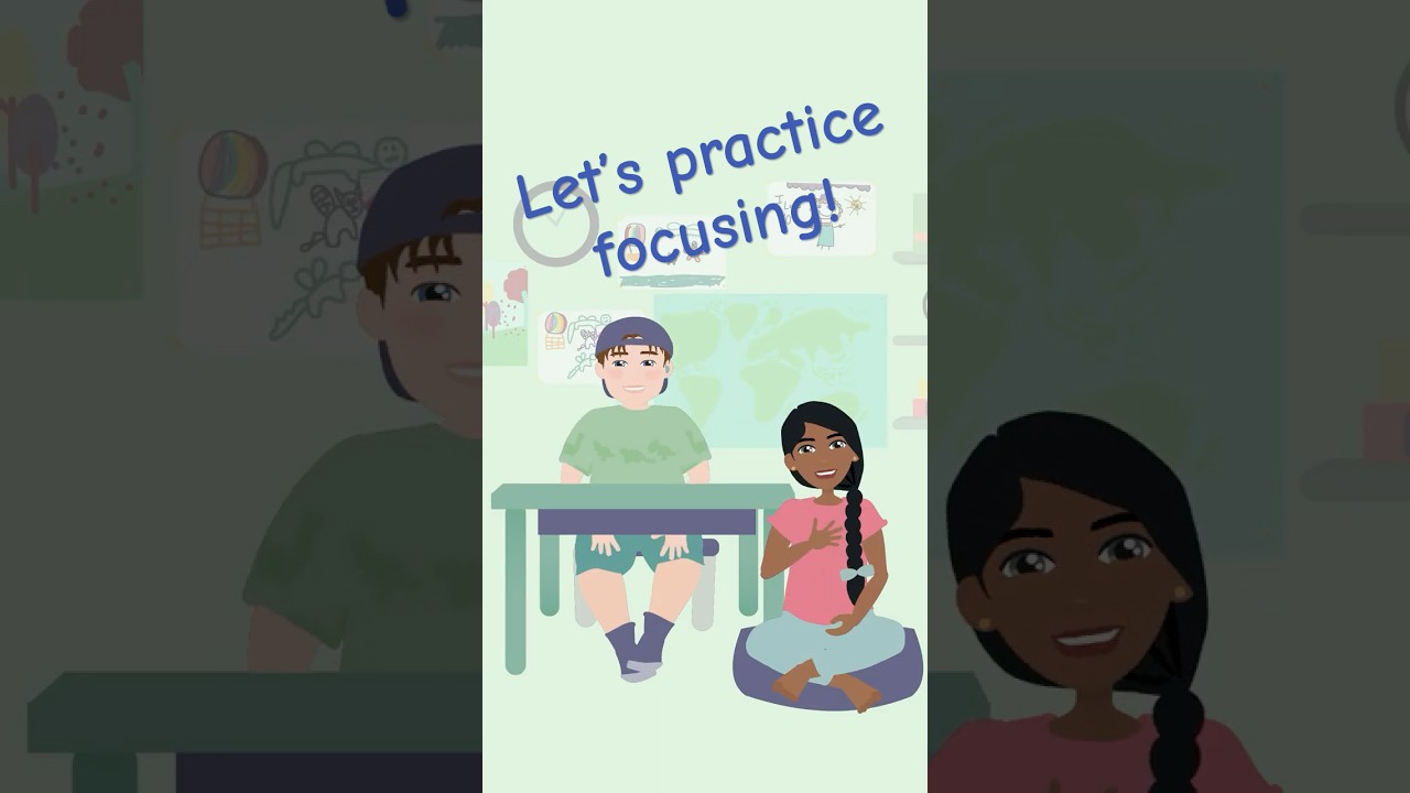 Let's practice focusing for kids! Train your focus muscle #focusandlearn #mindfulnessforkids