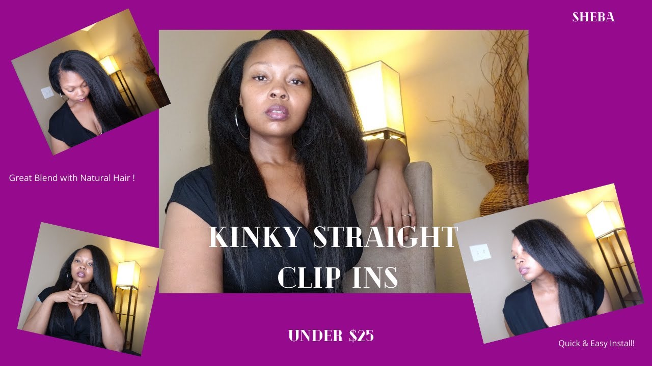 THE BEST CLIP-INS FOR NATURAL 4C HAIR | OUTRE | IT LOOKS NATURAL!! | BLENDS WELL! | $25 | SHEBA