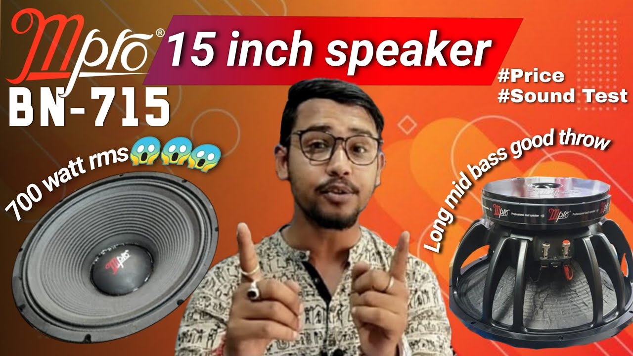 15 inch speaker|| M pro BN-715 (15