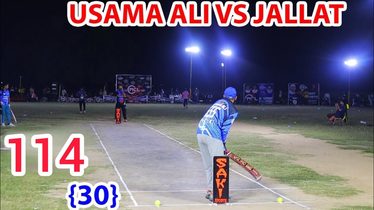 USAMA ALI VS JALLAT KHAN 114 RUN NEED 30 BALL ONE OF THE BEST MATCH IN TAPEBALL CRICKET HISTORY ❤️🏏💯