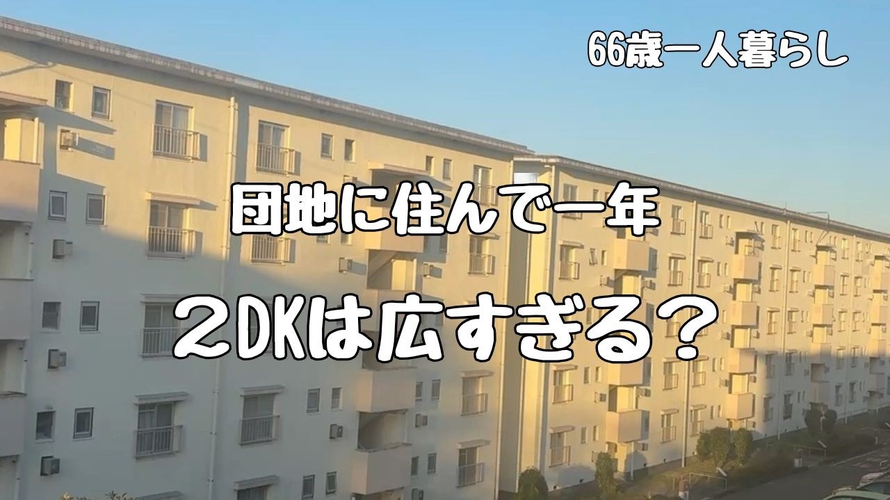【66歳一人暮らし｜2DKは広すぎる？】Vlog#33