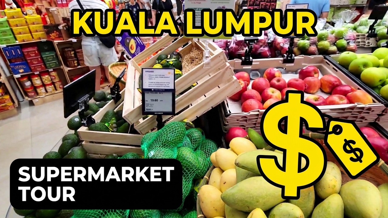 🇲🇾 MALAYSIA 🛒 Supermarket FOOD COSTS Tour #kualalumpur