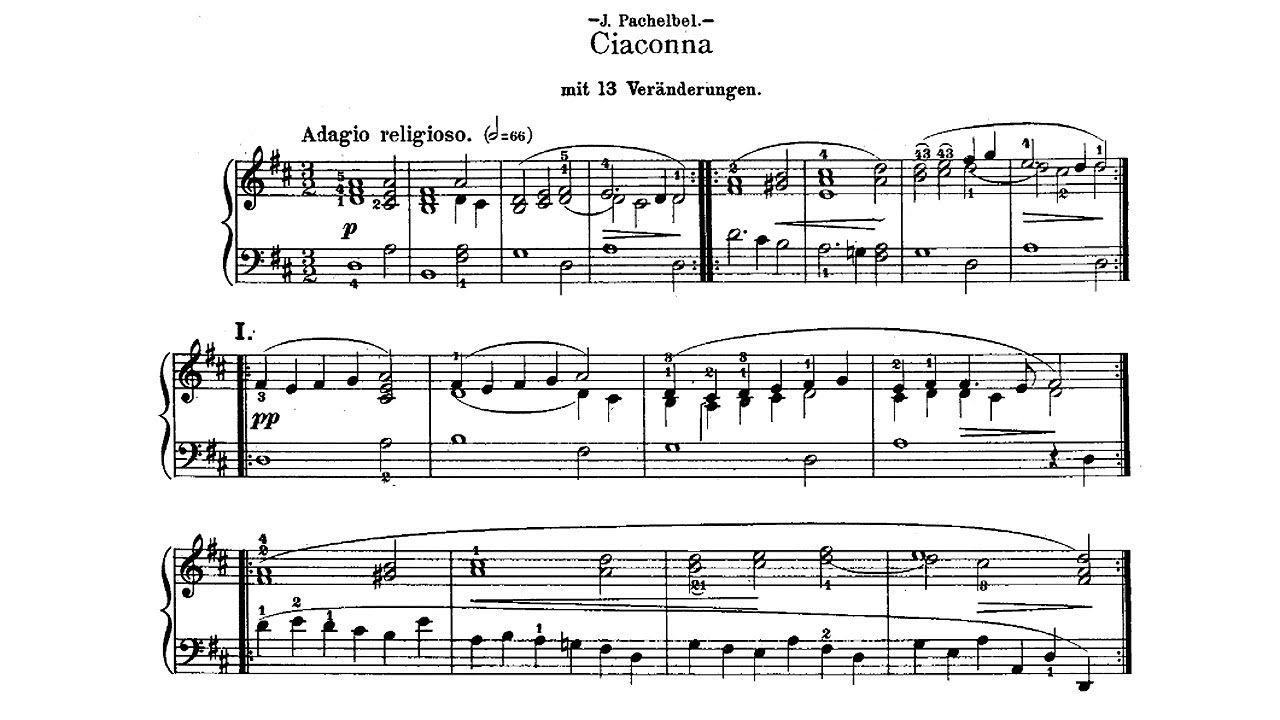 Pachelbel: Chaconne and 13 Variations in D Major P. 40 - Fernando Valenti, 1956 Westminster WMS-1016