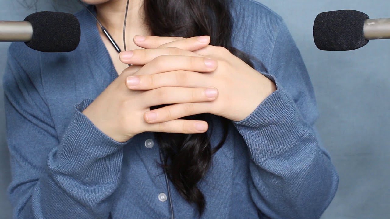 No Talking ASMR 말 없이 손 소리와 귀에 바람불기 Hand Sounds & Ear Blowing