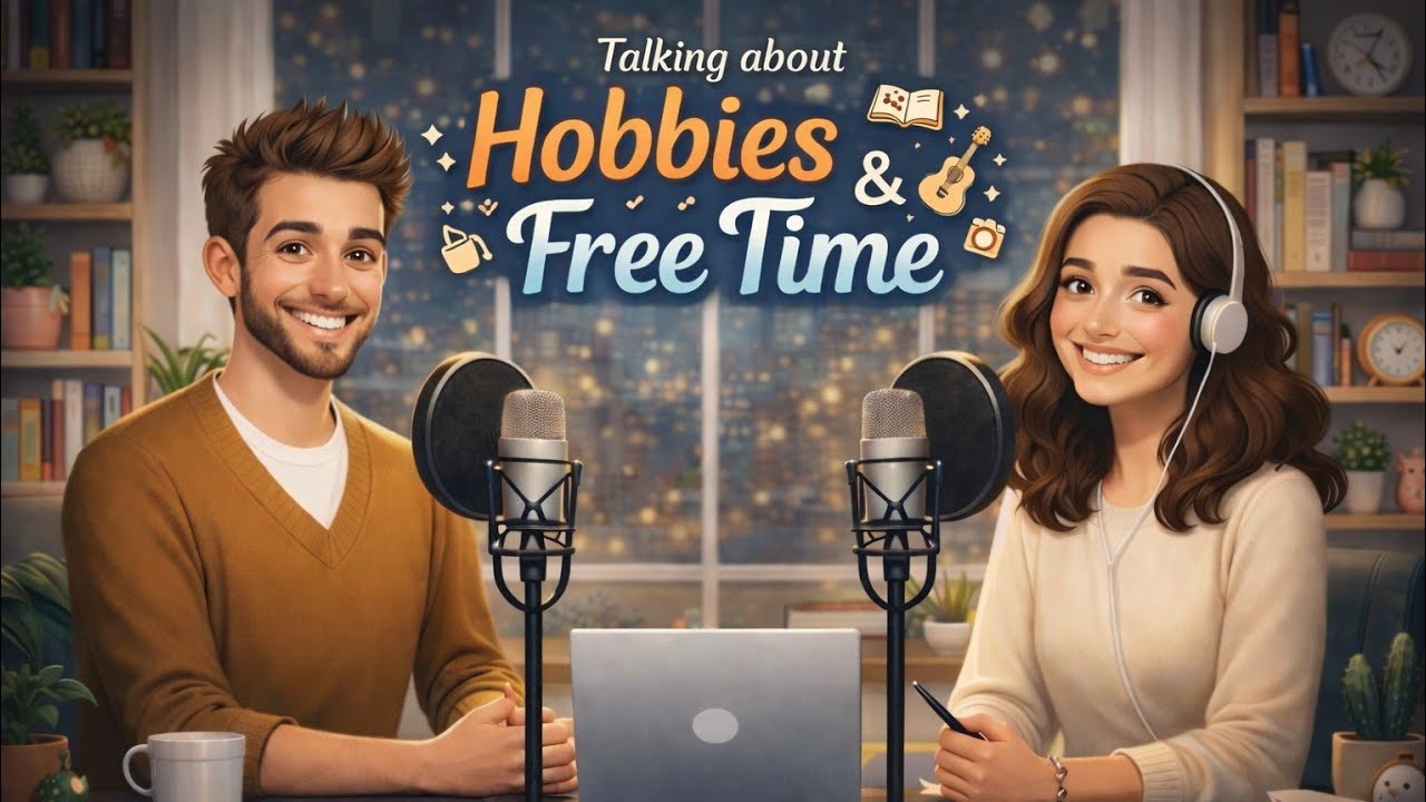 Talking about Hobbies and Free Time | Real English Conversation | Fluento Podcast