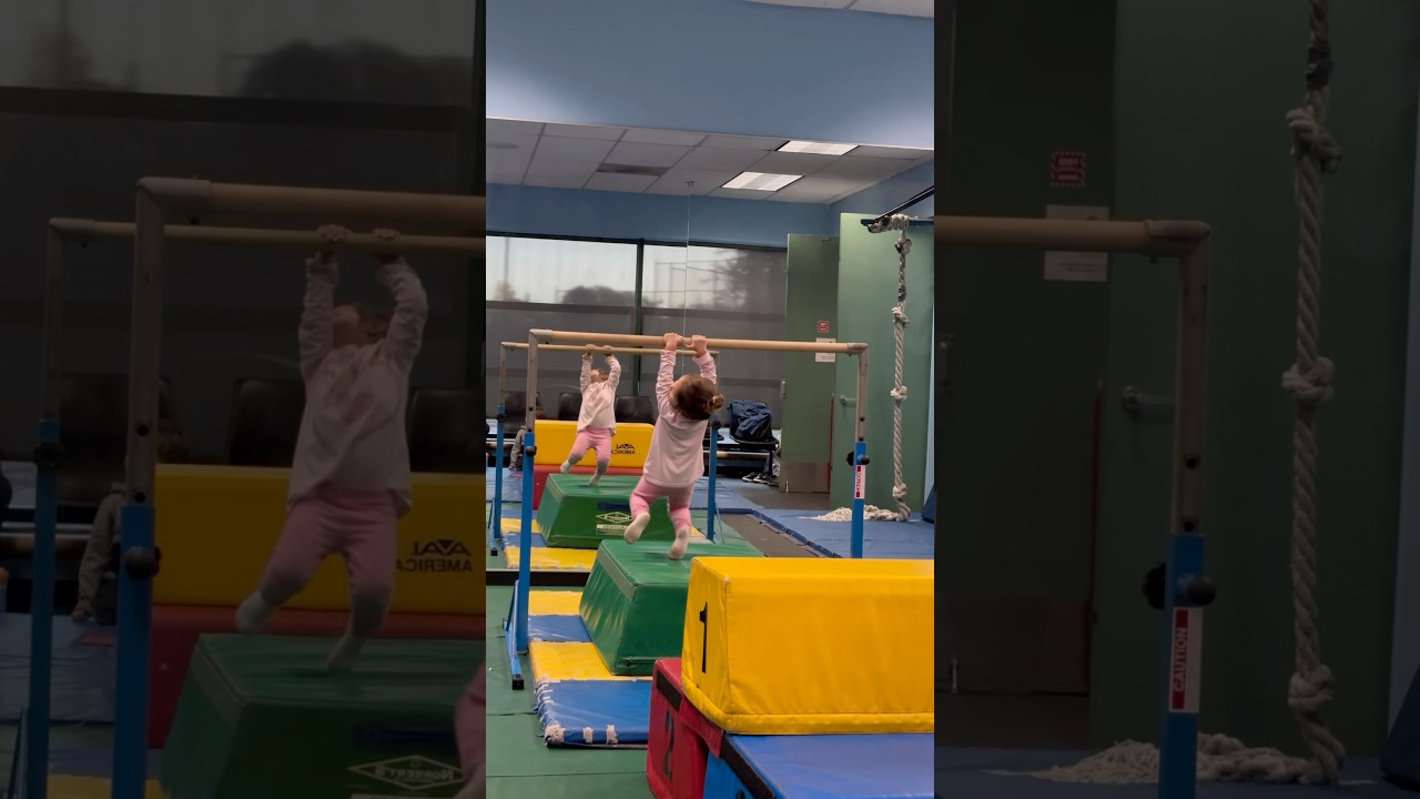 Her first tumbling gymnastics class at 2 years 6 months