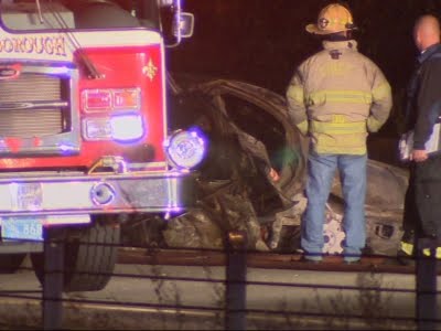 Raw: Five Dead in Mass. Wrong-Way Highway Crash