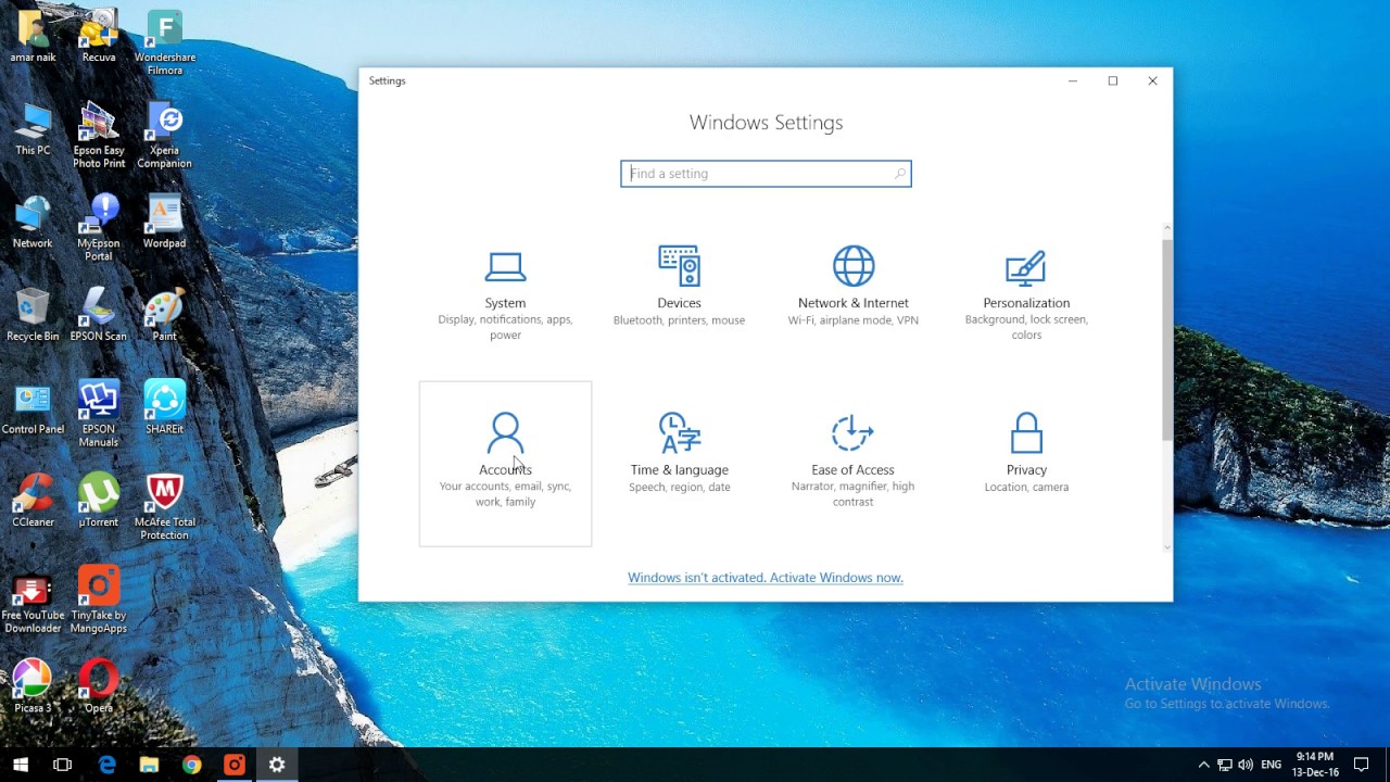 Windows 10 User Interface