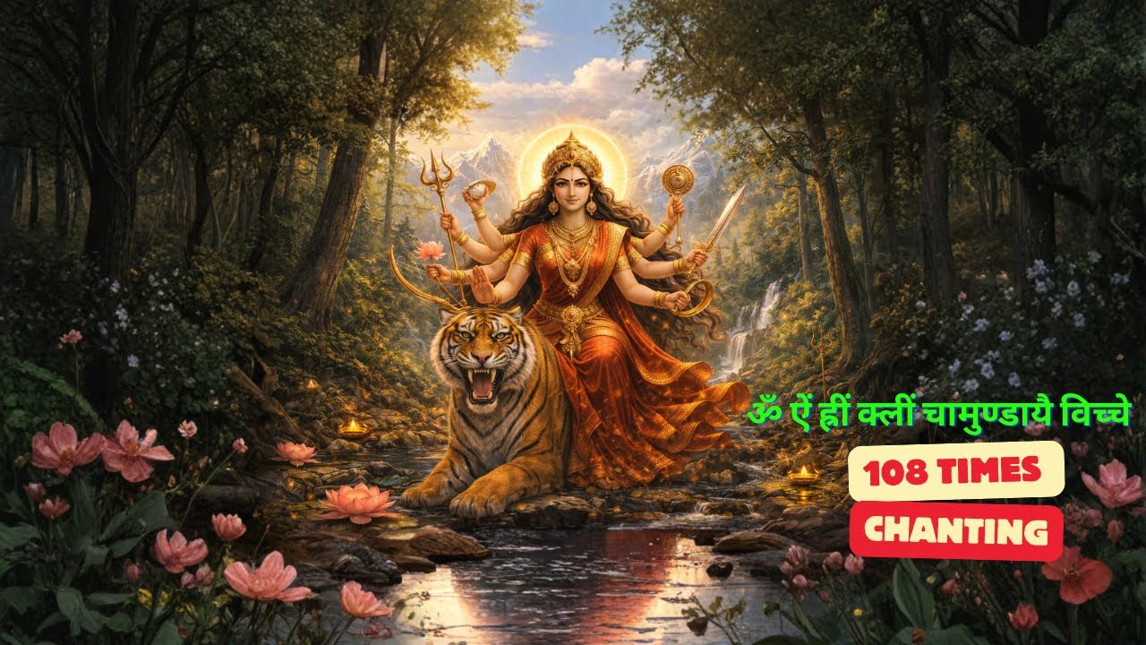 Om Aim Hreem Kleem Chamundayai Vichche | Navarna Mantra of Goddess Durga | Hindu Devotional Songs