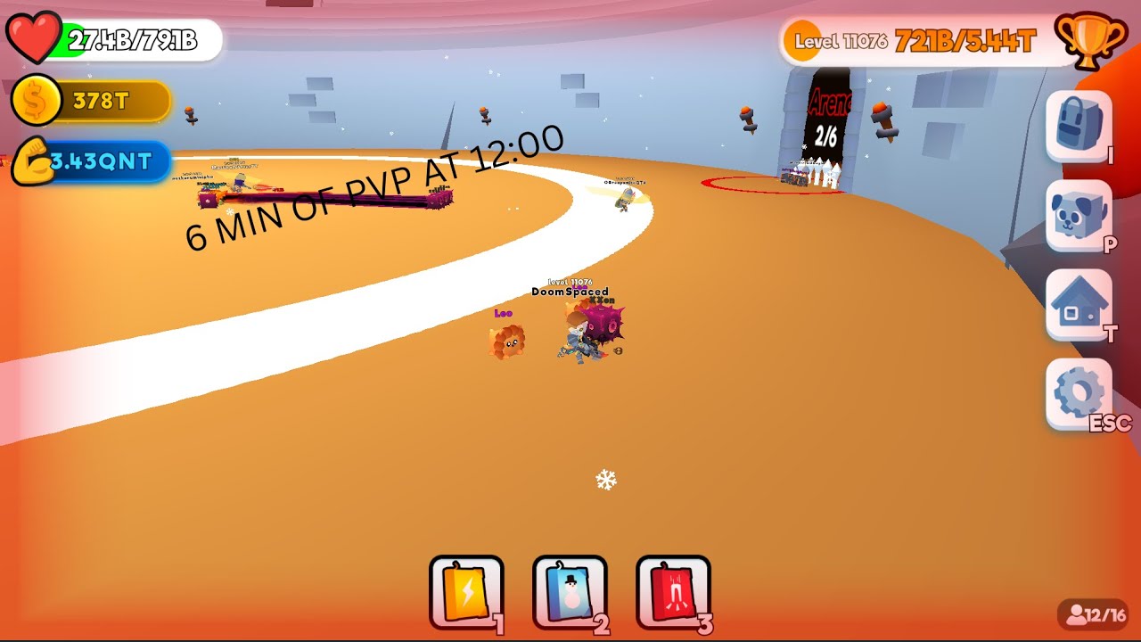 6 minutes of PVP at 12:00