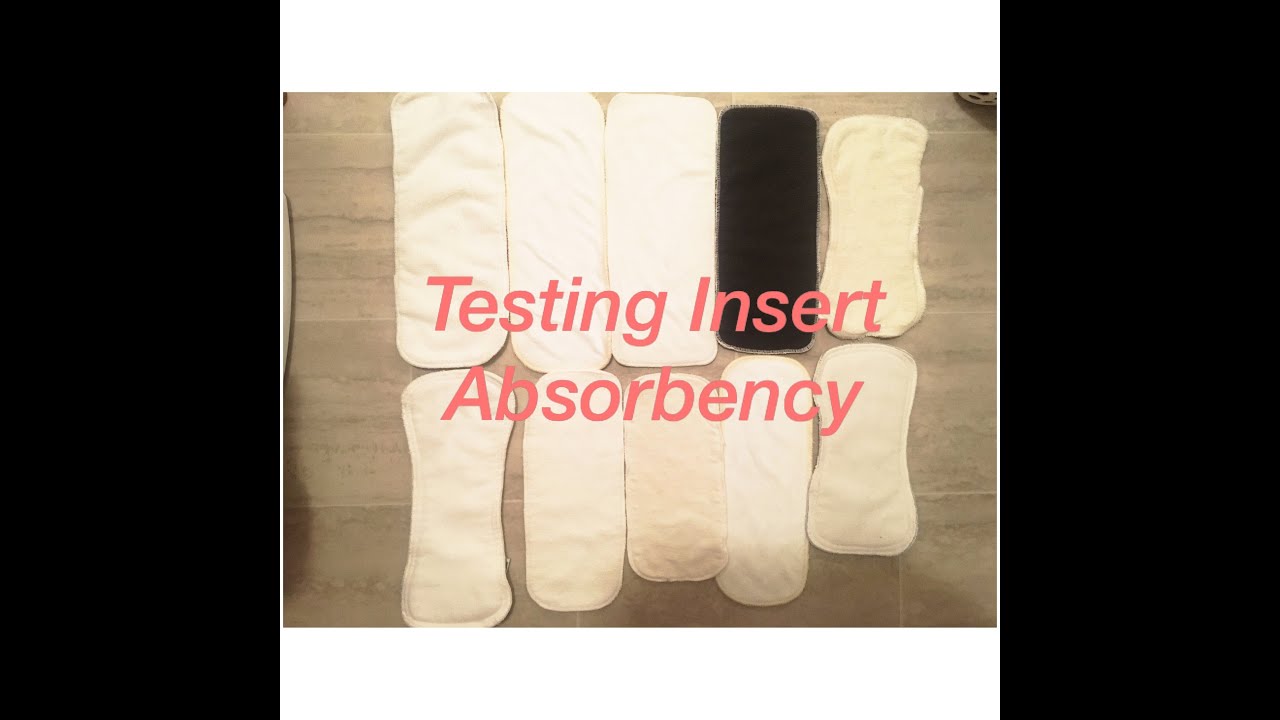 Testing Cloth Diaper Insert Absorbency