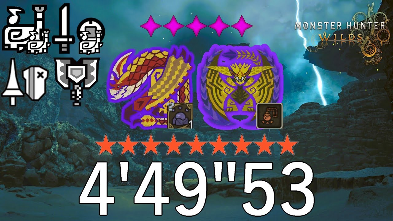 【MHWs PC】～お友達と護石周回～ ★9♦︎5歴戦セルレギオス&歴戦レ・ダウ 異種近接武器 4pt 4'49