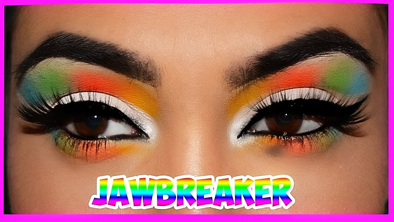 Jeffree Star Jawbreaker Palette Cute Rainbow Cut Crease Eyeshadow Tutorial