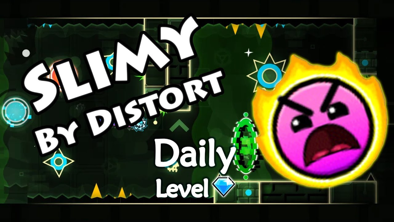 Geometry Dash - Slimy (By Distort) ~ Daily Level #405 [All Coins]