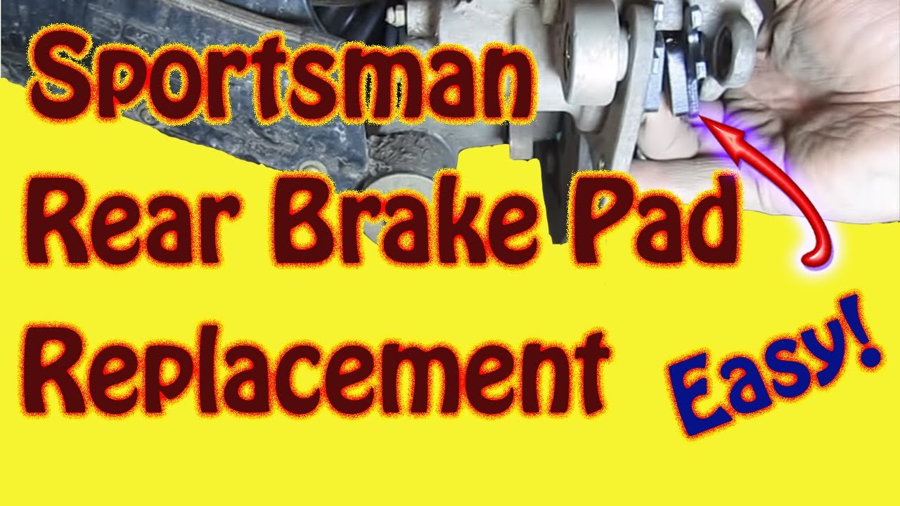 How to Replace Rear Brake Pads on a 2003 Polaris Sportsman 500 ATV - #DIY ATV Brake Pad Replacement
