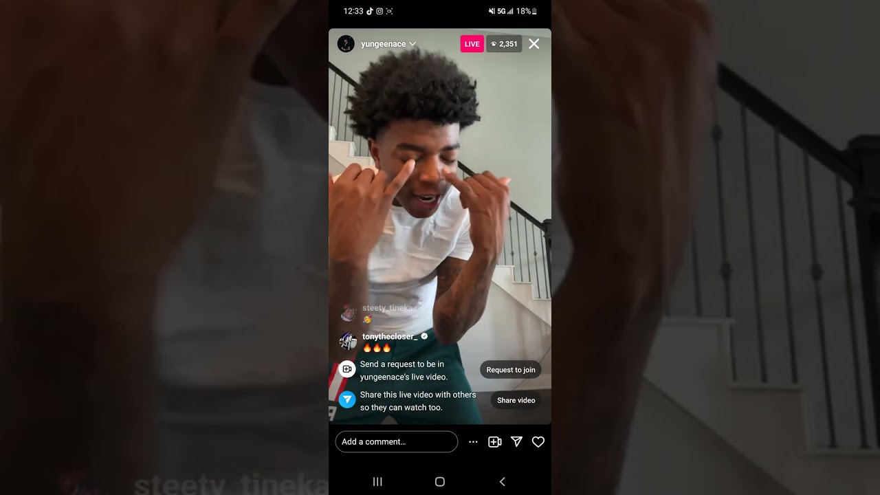 Yungeen Ace Instagram live 12/20/2022