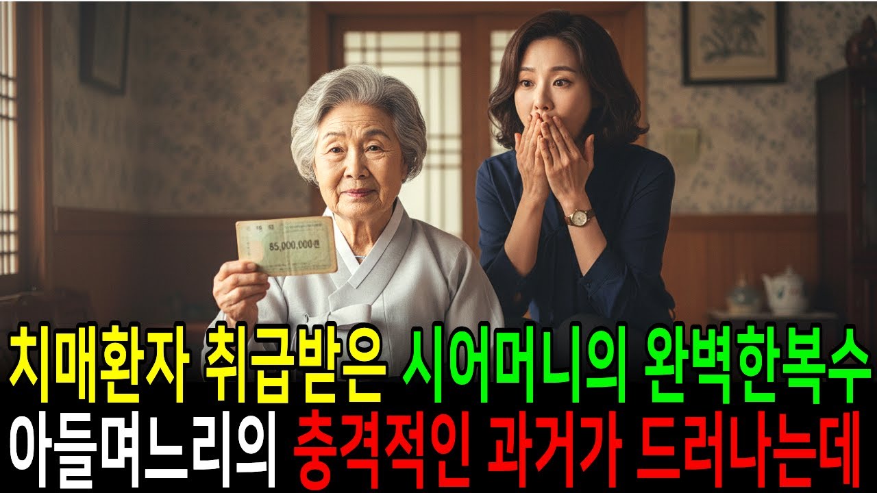 치매 환자 취급받은 시어머니의 완벽한 복수 며느리의 충격적인 과거가 드러나다
