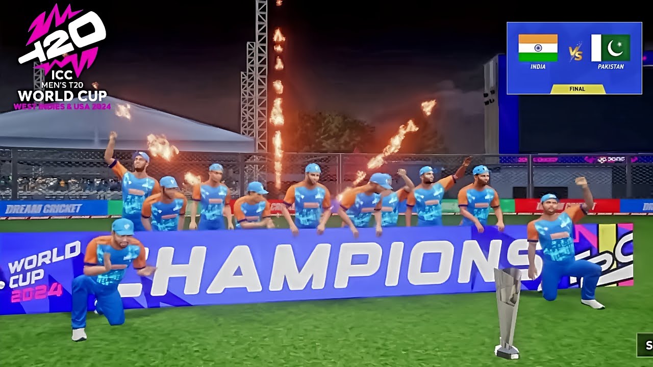 India vs Pakistan | The Final | T20 World Cup 2024 | Dream Cricket 24 | Hard Mode Final Match