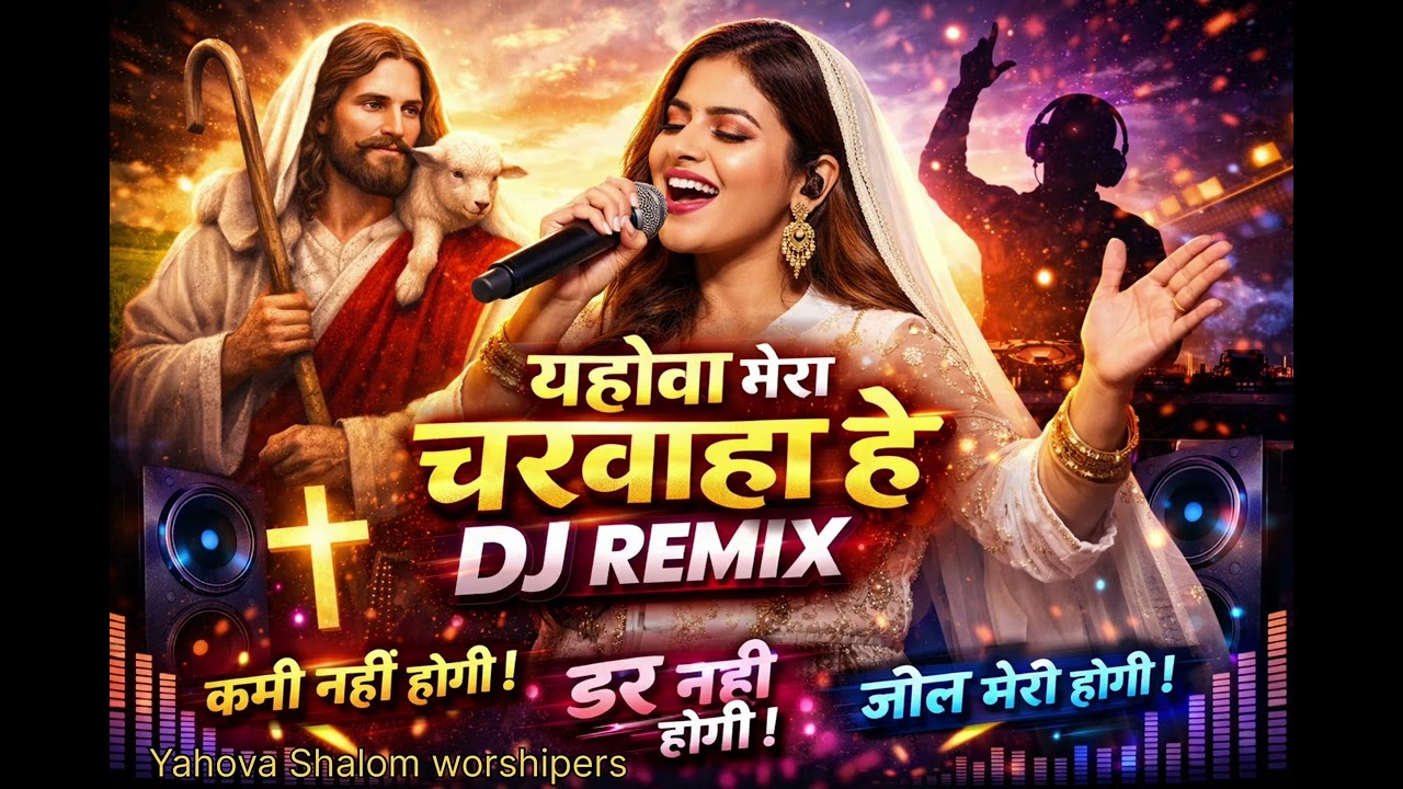 यहोवा मेरा चरवाहा है मुझे कुछ घटी न होगी।। भजन संहिता 23 अध्याय।। DJ song।। 