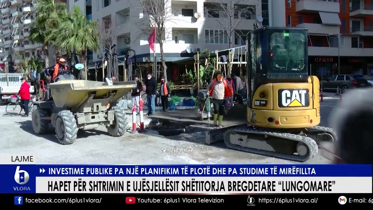 Hapet për shtrimin e Ujësjellësit shëtitorja bregdetare 