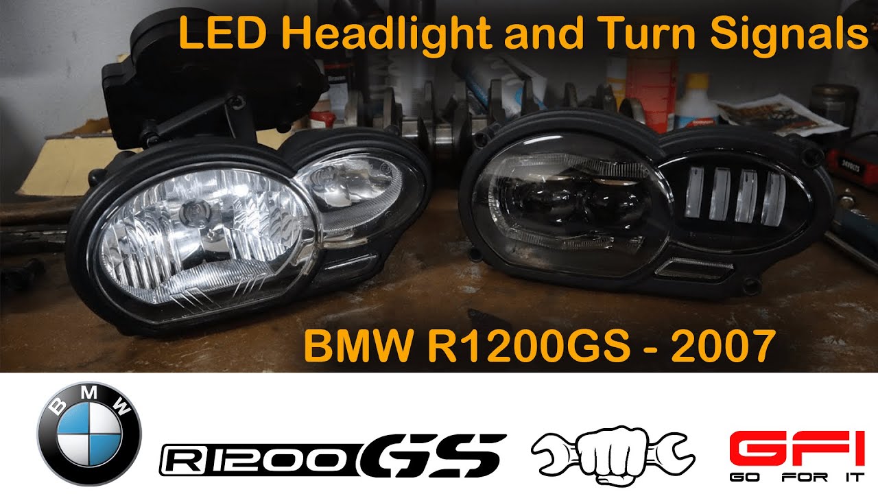 BMW R1200GS 2007 LED Headlight and Turn Signals