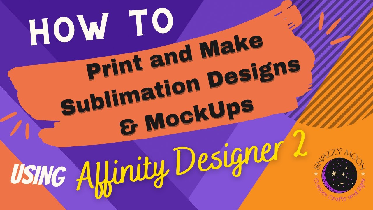 Using Affinity Designer For Tumbler Sublimation Designs and Printing