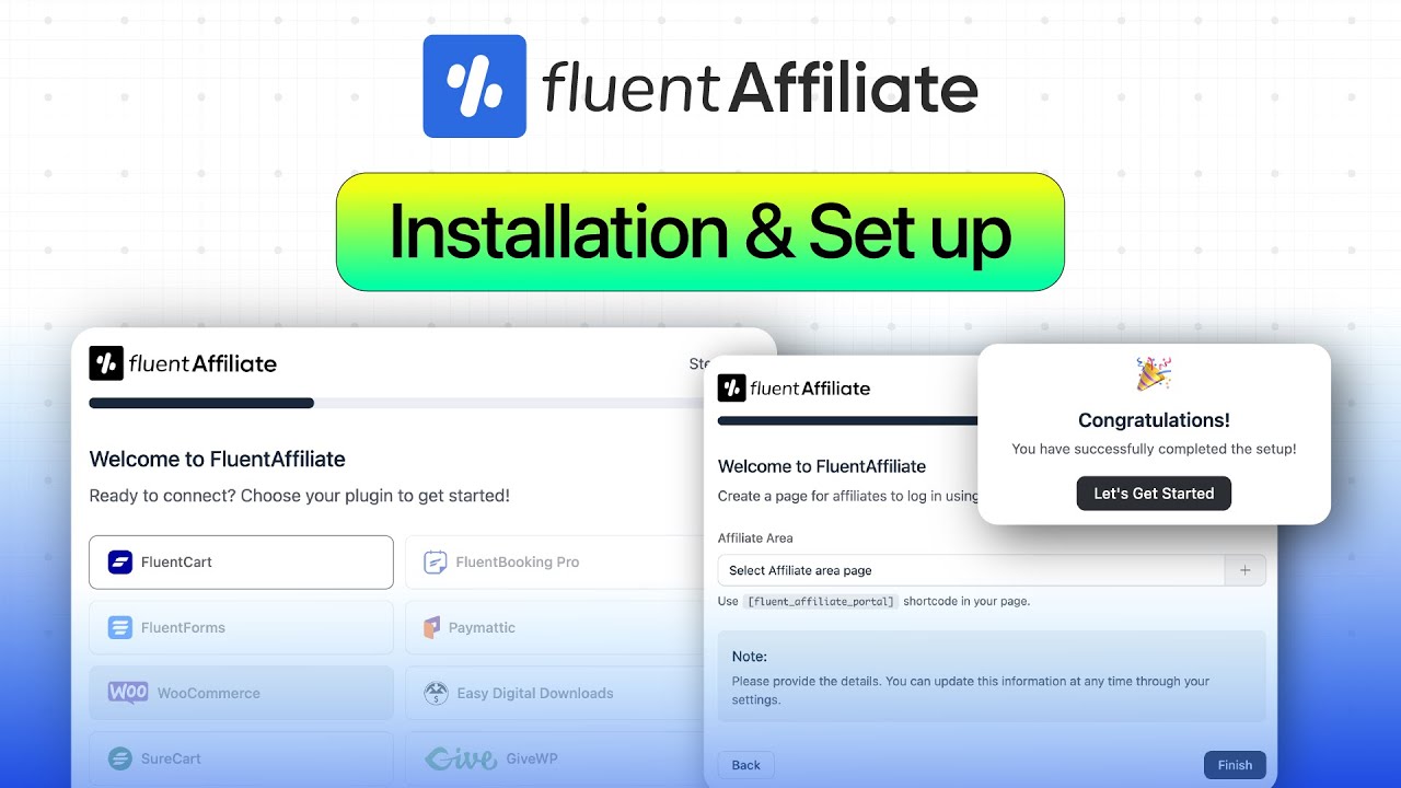 How to Get Started with FluentAffiliate | WordPress Affiliate Plugin Installation and Setup
