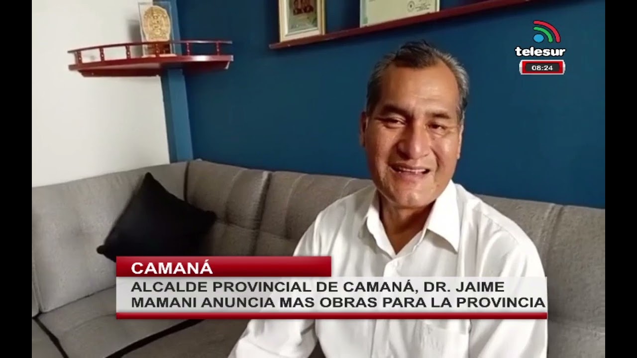 ALCALDE PROVINCIAL DE CAMANÁ, DR. JAIME MAMANI ANUNCIA MAS OBRAS PARA LA PROVINCIA - #camana