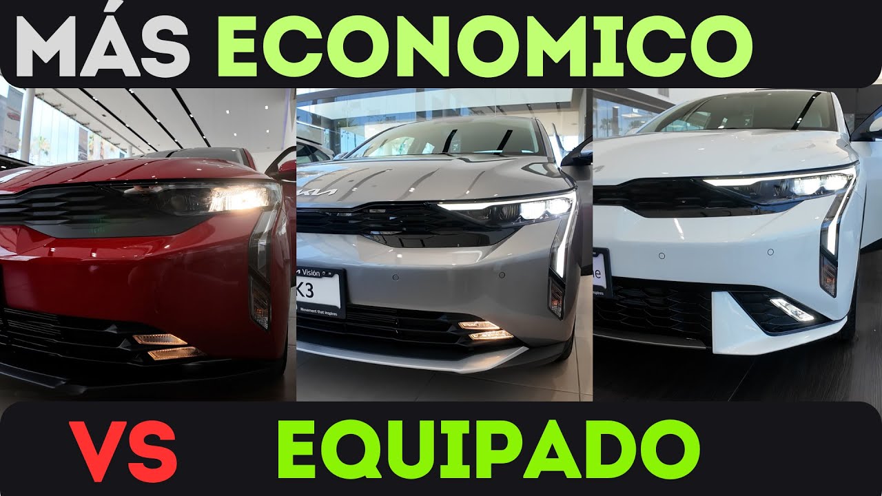 El AUTO m&aacute;s ECONOMICO de KIA - K3 2025 Economico vs Equipado