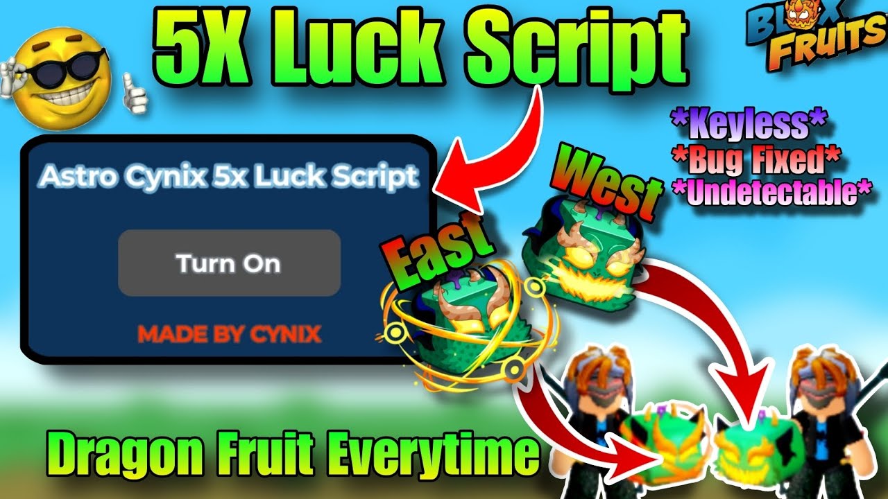Bloxfruits Latest 5x Luck Script 🔥 *Guaranteed Dragon Fruit* 😲 | Keyless | Astro Cynix | #bloxfruits