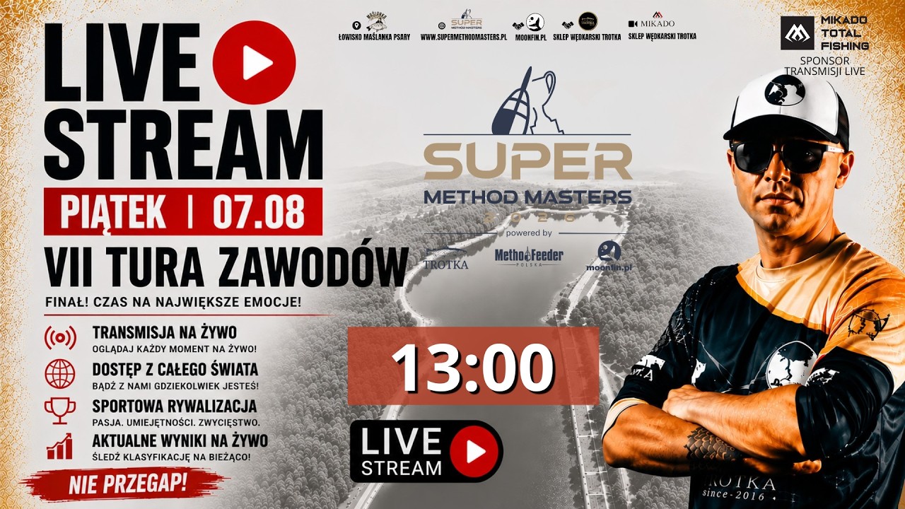 🎣 SUPER MASTERS WEEK 2026 | VII TURA ZAWOD&Oacute;W | TRANSMISJA NA ŻYWO