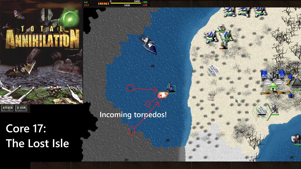 Total Annihilation: Core Campaign. Mission 17 with commentary