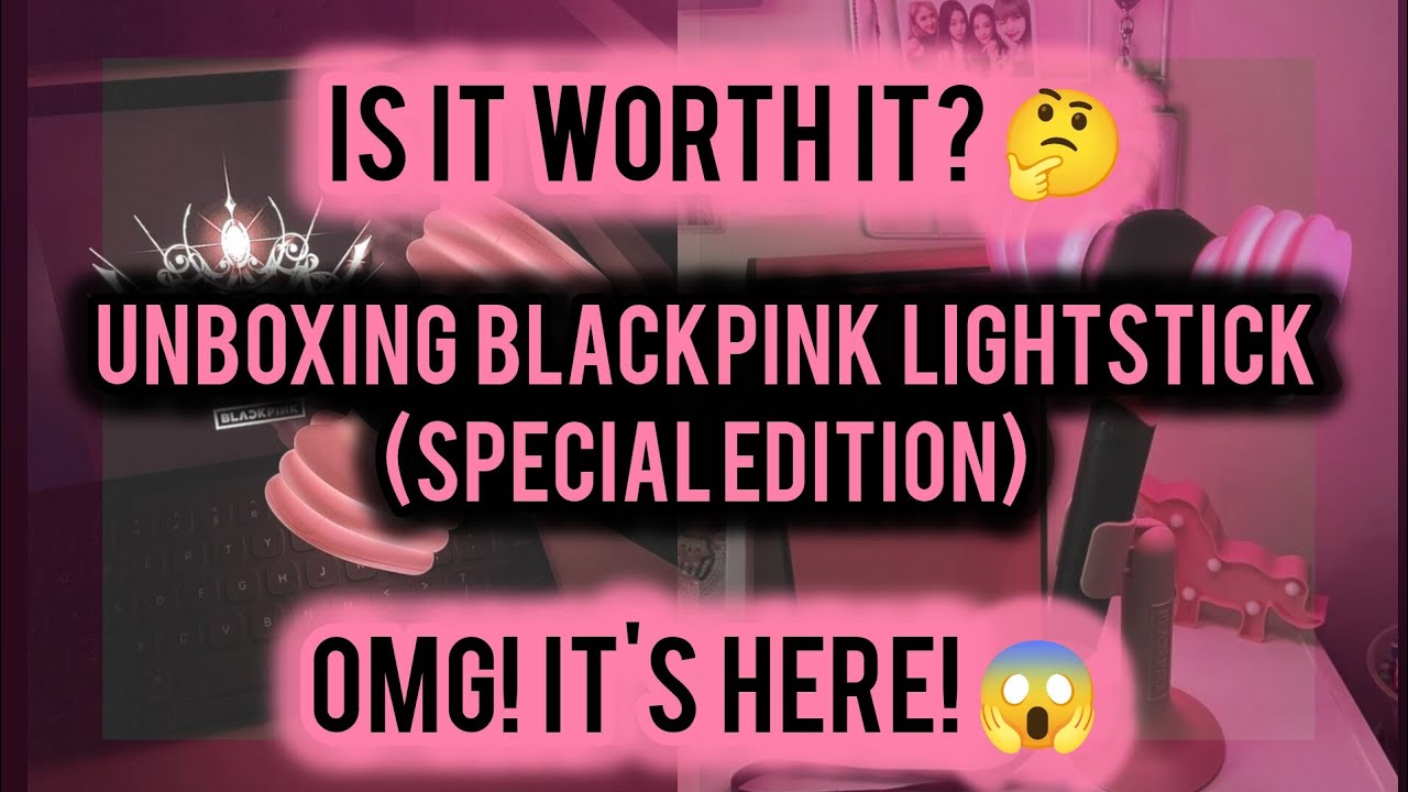 Unboxing the iconic Special Edition BLACKPINK lightstick 🖤✨ Pure BLINK happiness 💖  