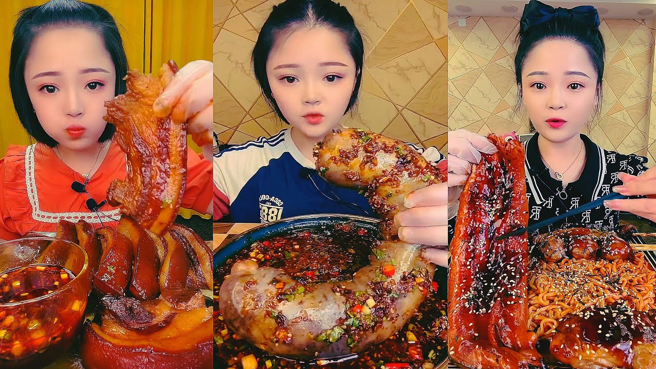 Real Mukbang :) spicy Pork Bellly Soothing Sounds While Enjoying Delicious 먹방 모음이 팅쇼 리얼 사운드 #1589