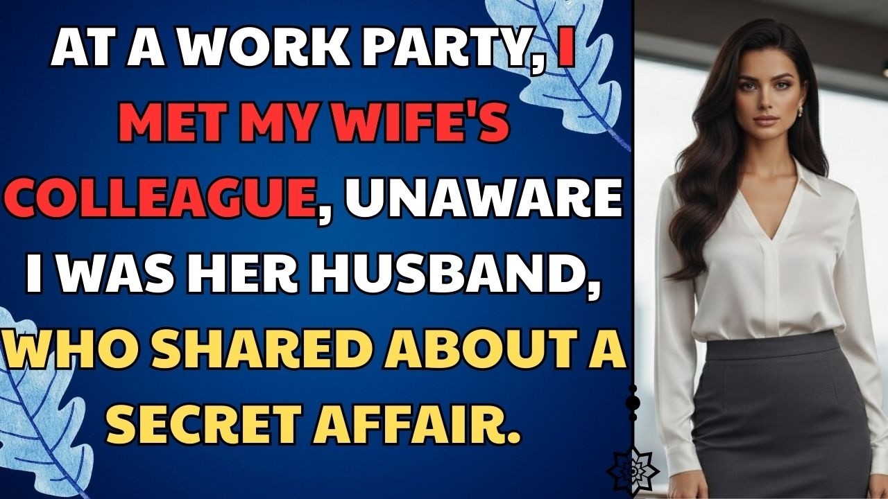 At a Work Party, I Met My Wife's Colleague, Unaware I Was Her Husband, Who Shared About | Life Story