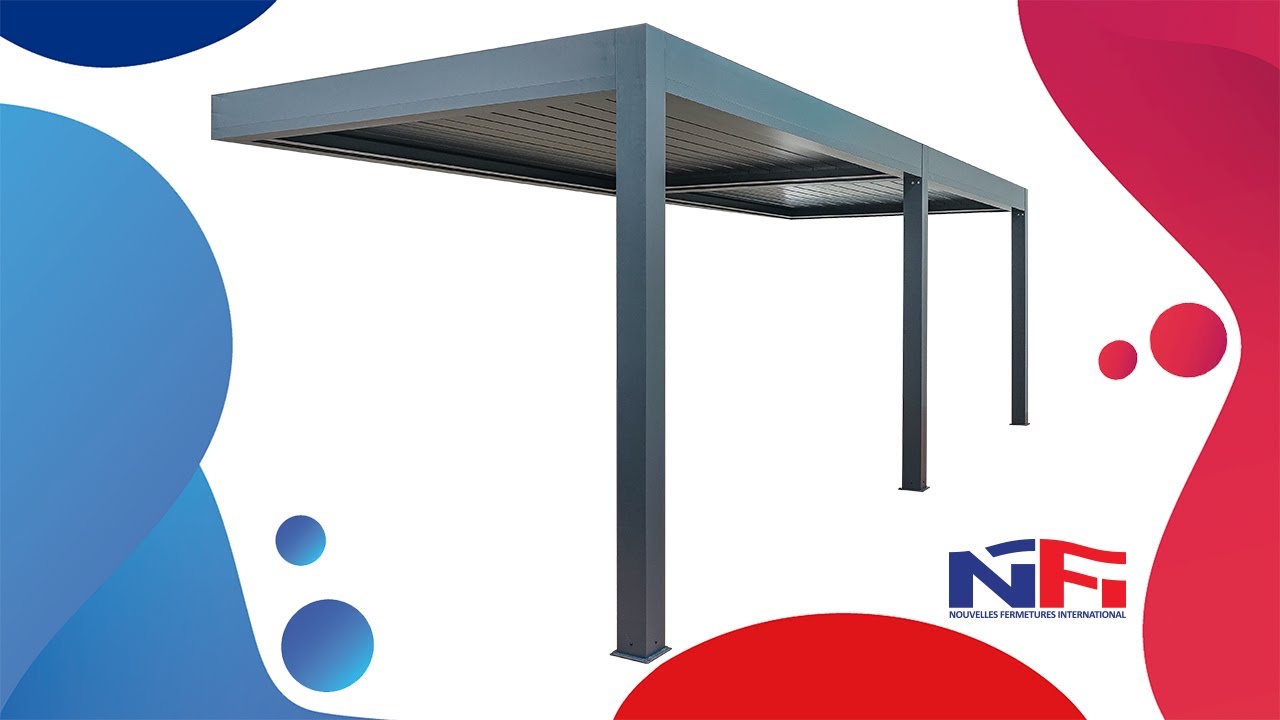 SUNCONTROL 2-Pergola Bioclimatique adossée (2 modules)