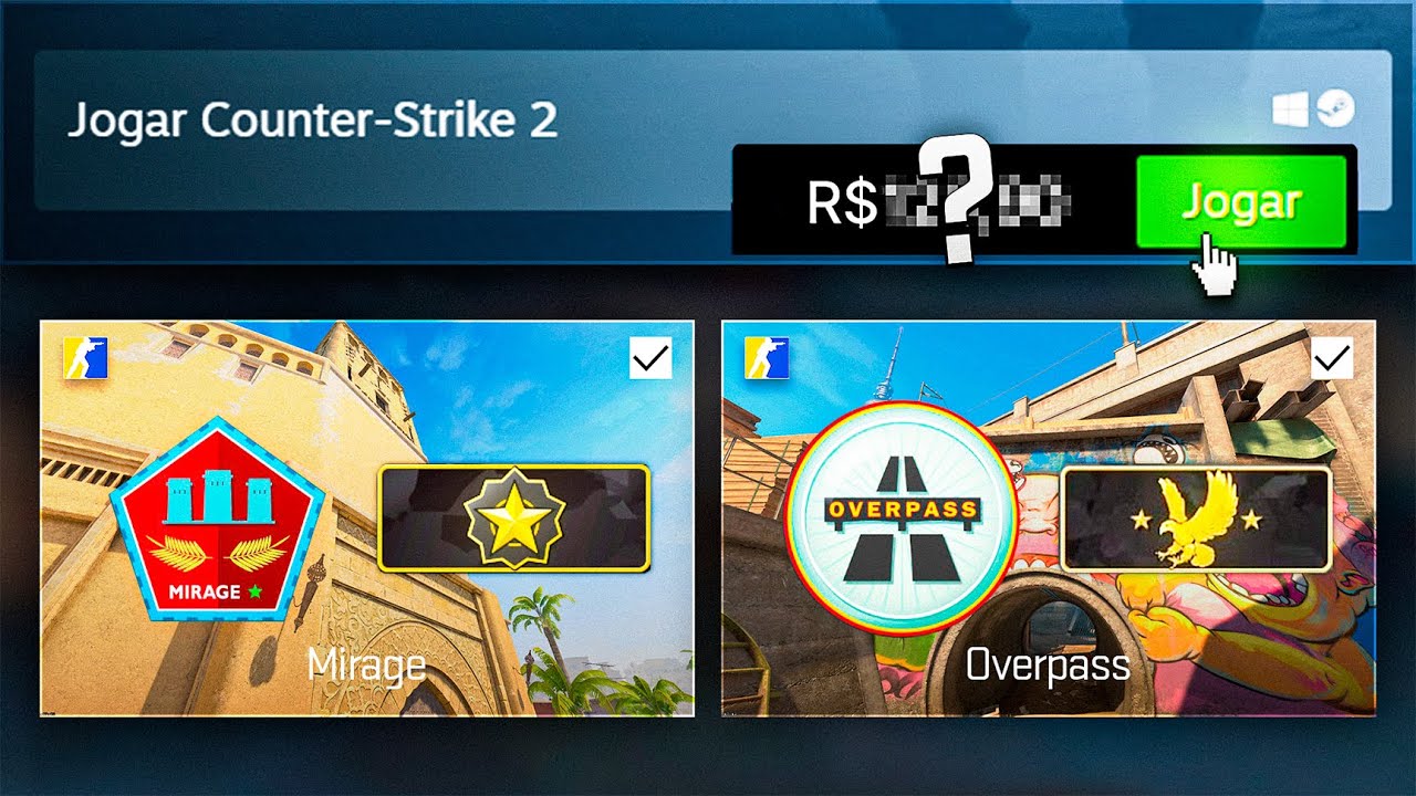CS 2 est&aacute; realmente DE GRA&Ccedil;A? Como pegar patente e TUDO que vc precisa saber antes de jogar!