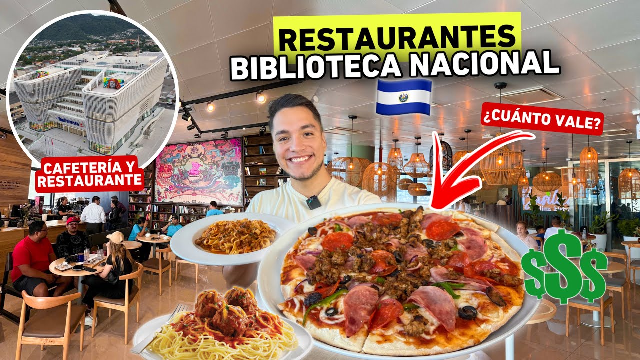 As&iacute; son los RESTAURANTES de la BIBLIOTECA Nacional de El Salvador 🇸🇻🤔 &iquest;Cu&aacute;nto vale?