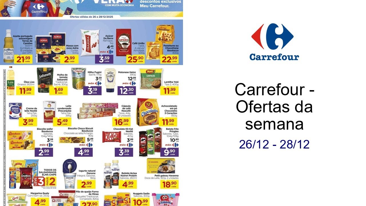 Carrefour - Ofertas da semana 26/12 - 28/12