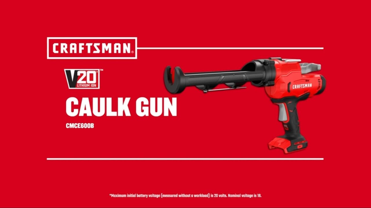 CRAFTSMAN V20 Cordless Caulk Gun