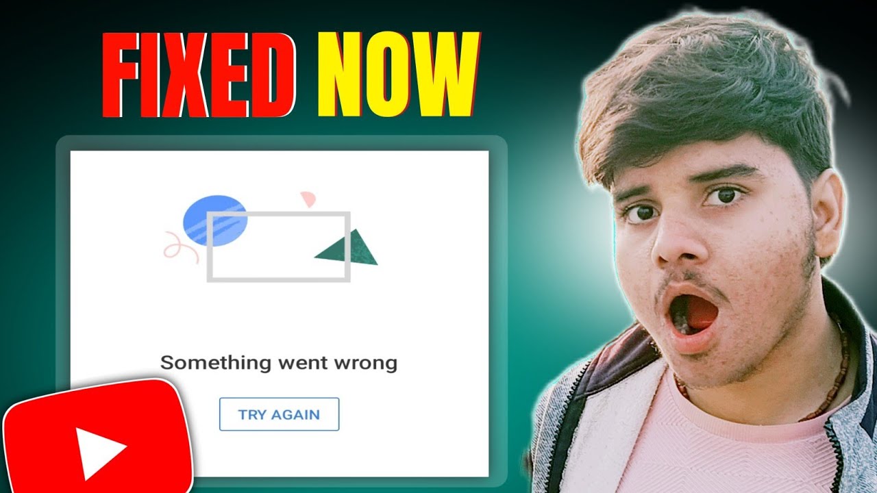 YouTube Home Page Something Went Wrong try Again | YouTube Something went wrong problem fix now 