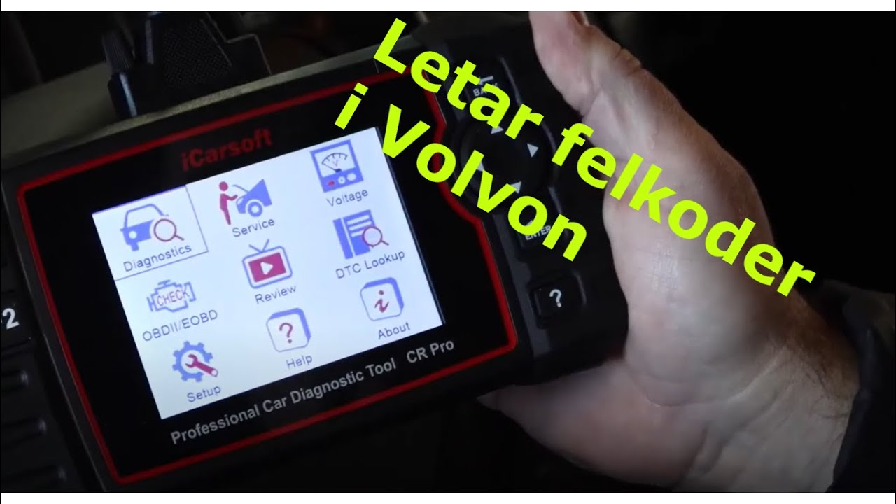 Prövar nya iCarsoft CR Pro. OBD verktyg. Projekt Volvo S80 - Del 1.